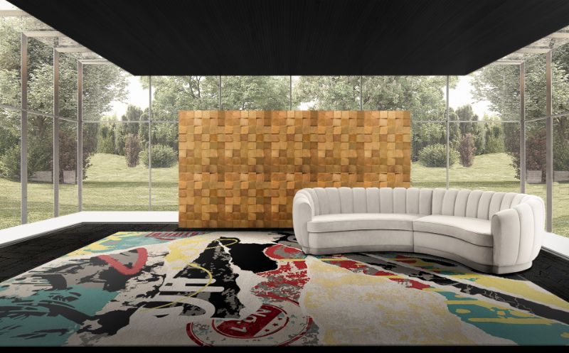 Why Wool Rugs Are Worth It: urban living room design with area wool rug