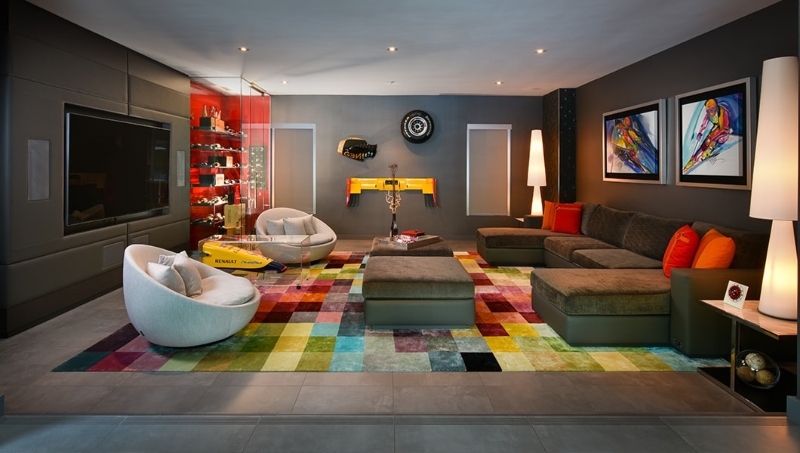 This is the three and last project that we gonna show you by Fede Design. They used a palette of pastel colors that spring to life when combined. The ambiance's gentle edges also contribute to the feeling of coziness.