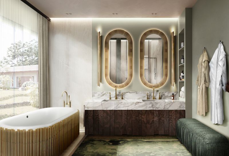 Luxury Bathroom Rugs: The Finest High-End Rugs That Will Keep Your Feet warm. Green rug for bathroom