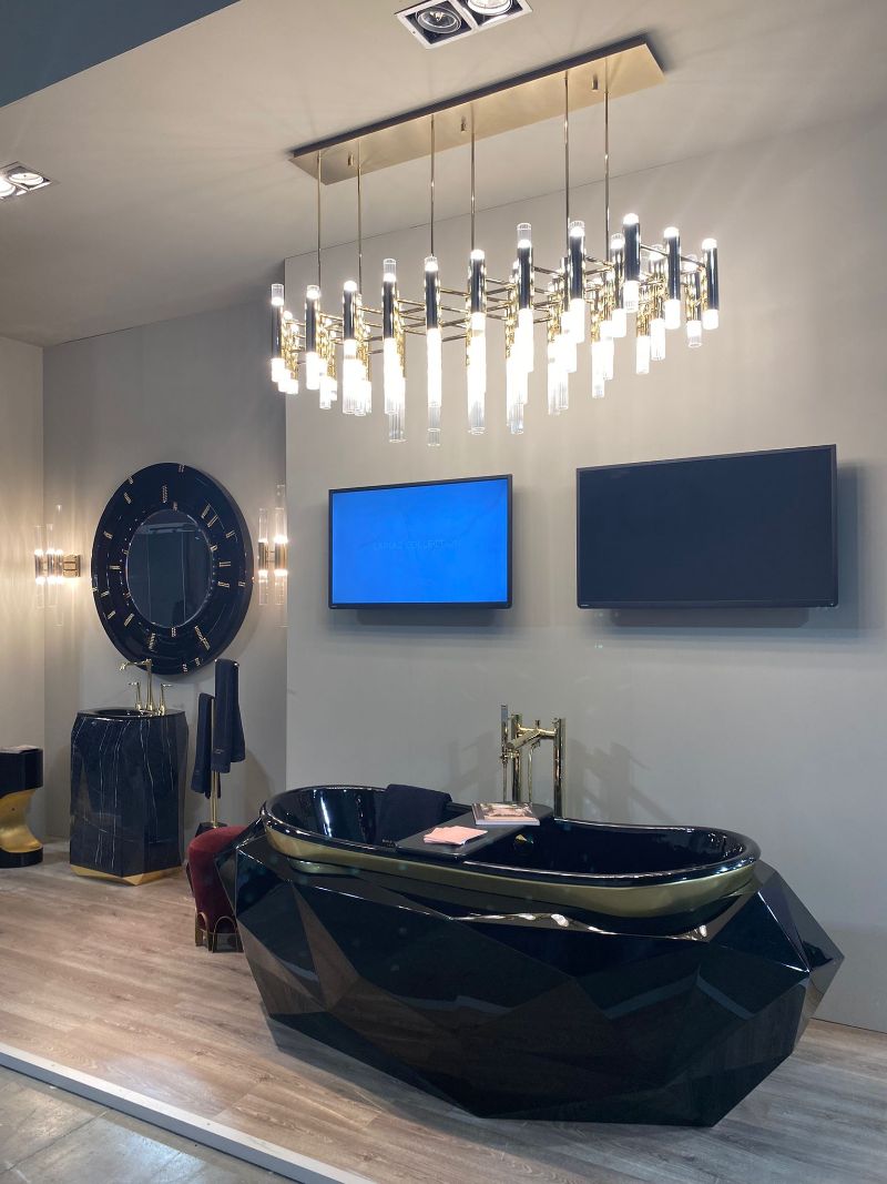 iSaloni 2022: A Practical Guide For The Fair. Luxurious bathroom decor with the Diamond bathtub
