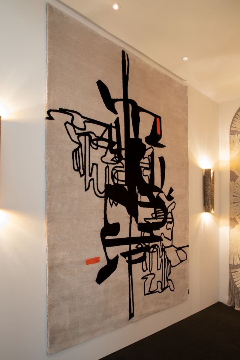 The Most Mesmerizing Design Moments of Salone del Mobile. Modern urban rug in black and white
