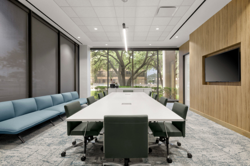 Abel Design Group: Rug Design Inspiration. This meeting room as a carpet all over it, making it more comfortable.