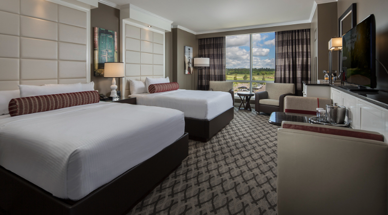 Abel Design Group: Rug Design Inspiration. Hotel room with a carpet matching the colors of the room.
