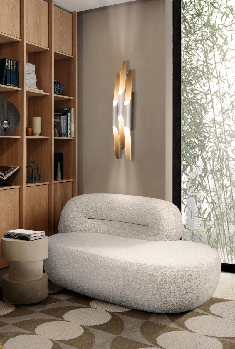 Wool Rugs: Create The Perfect Reading Nook For The Fall, modern contemporary reading corner with geometric rug