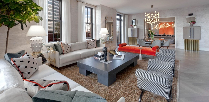 Moniomi Design combined the geometric designs and vivid hues of the American Art Deco era with the contemporary textiles and materials of our day to preserve its history.