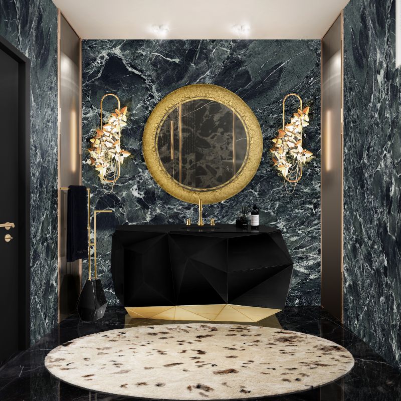 bathroom decorating ideas - Black and white bathroom decorating ideas are a reasonably straightforward sort of décor. They have this talent to fit in every style, making your decor timeless. The OSLO RUG is a soft wool rug that will keep your feet warm as you brush your teeth or wash your face.