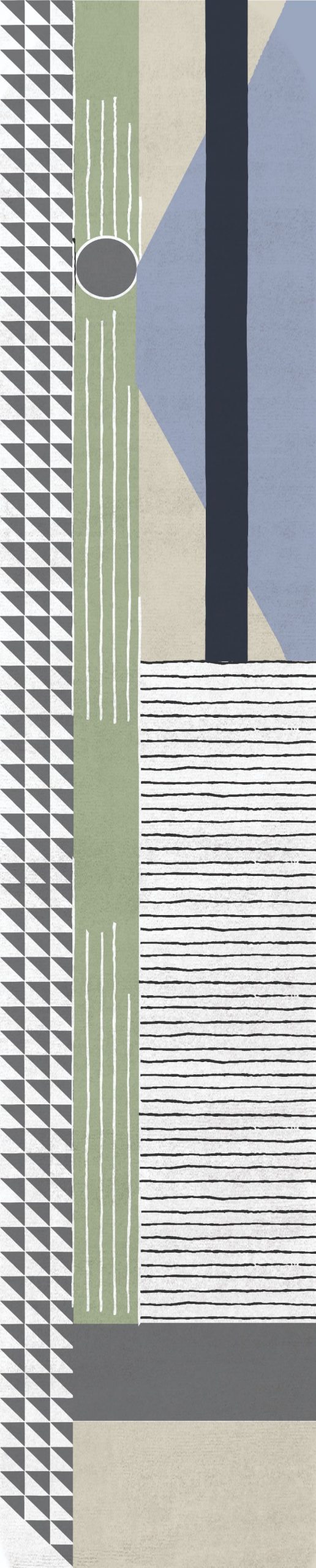 geometric runner rug with colorful hues. Hallway Runner Rug Ideas