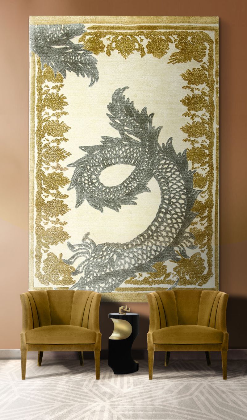 Rug'Society s luxury items is placed, the space becomes a world-class modern interior design, with a distinct style and opulent look. The REDLEH RUG has such a classic design that it really makes us feel as if we are looking at a painting rather than a tapestry.