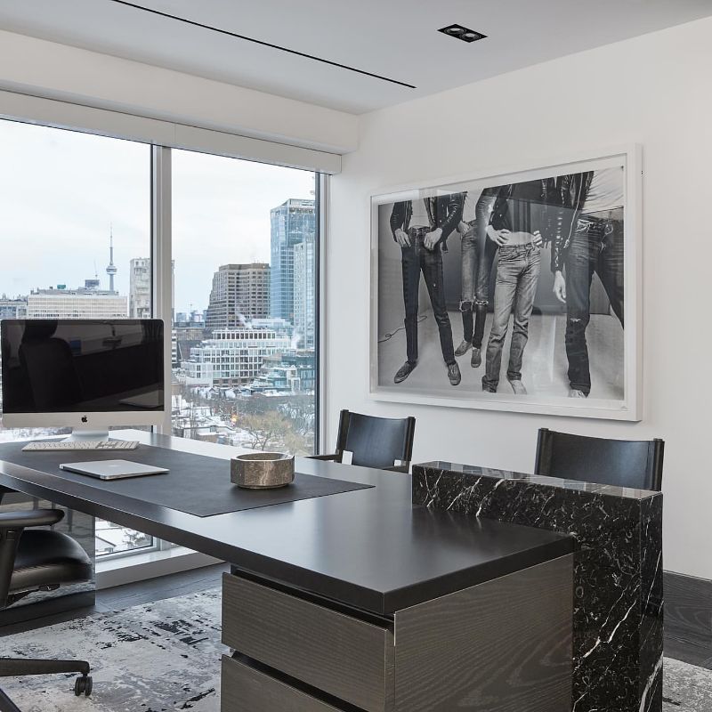 Maxine Tissenbaum And The Art of Bespoke Interior Designs. Home office decor with contemporary design,