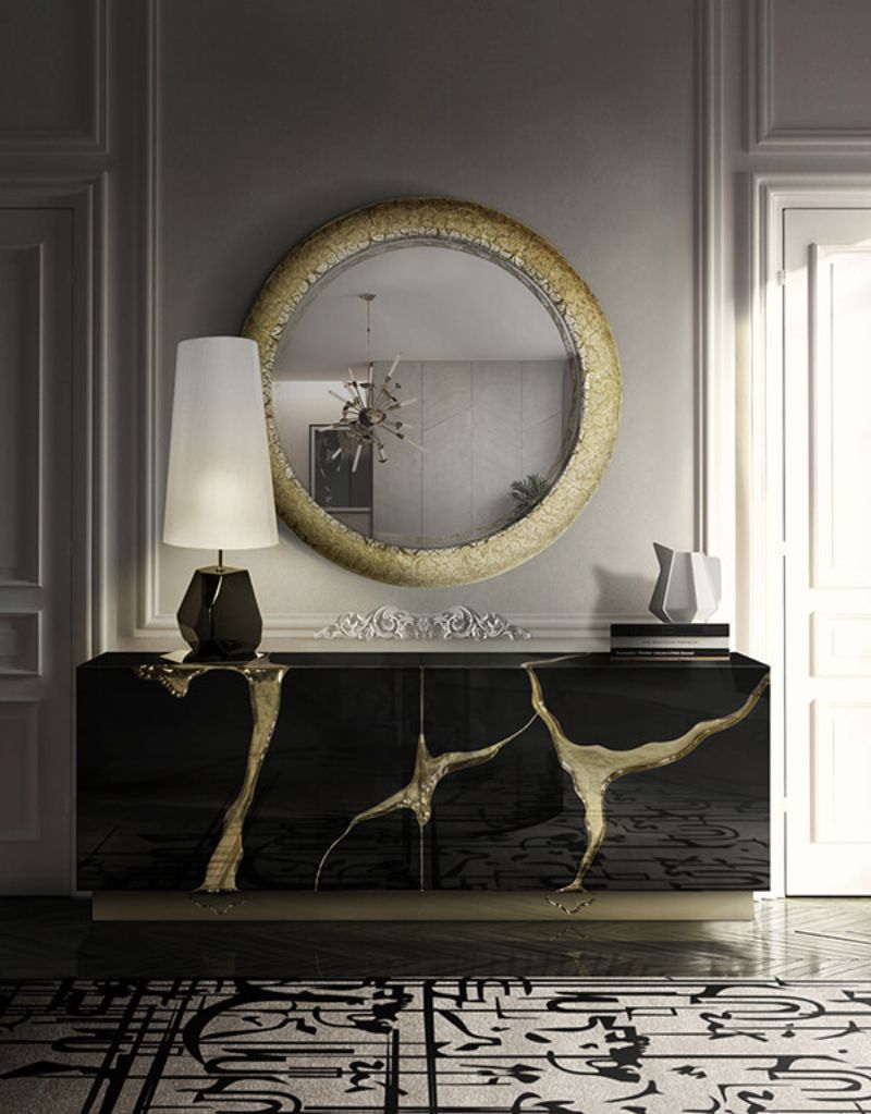 Luxurious Furniture for living room with neutral hues and beige rug