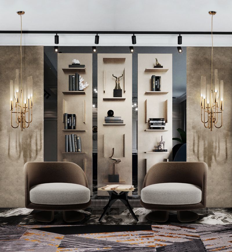 Rug Trends To Look Out For In 2023. Gray rug for cozy ambiance of library or home office