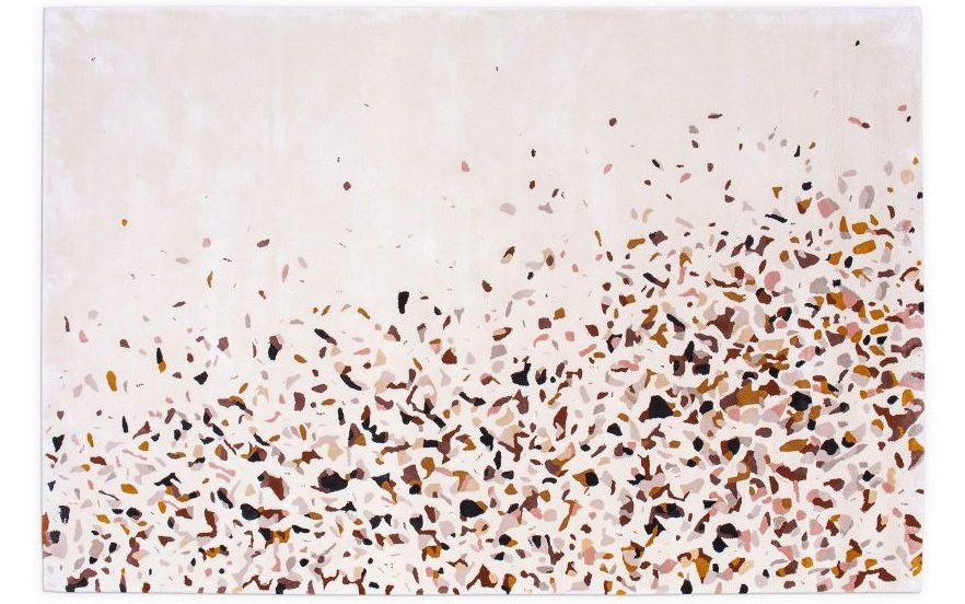 modern contemporary area rug with colorful hues. Wafi Tagleb On The Inspiration Behind His Work - Design Talks