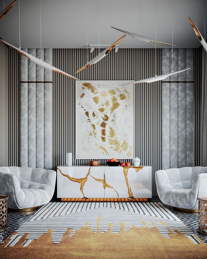 Wafi Tagleb On The Inspiration Behind His Work - Design Talks. Contemproary living room with VALENCIA RUG