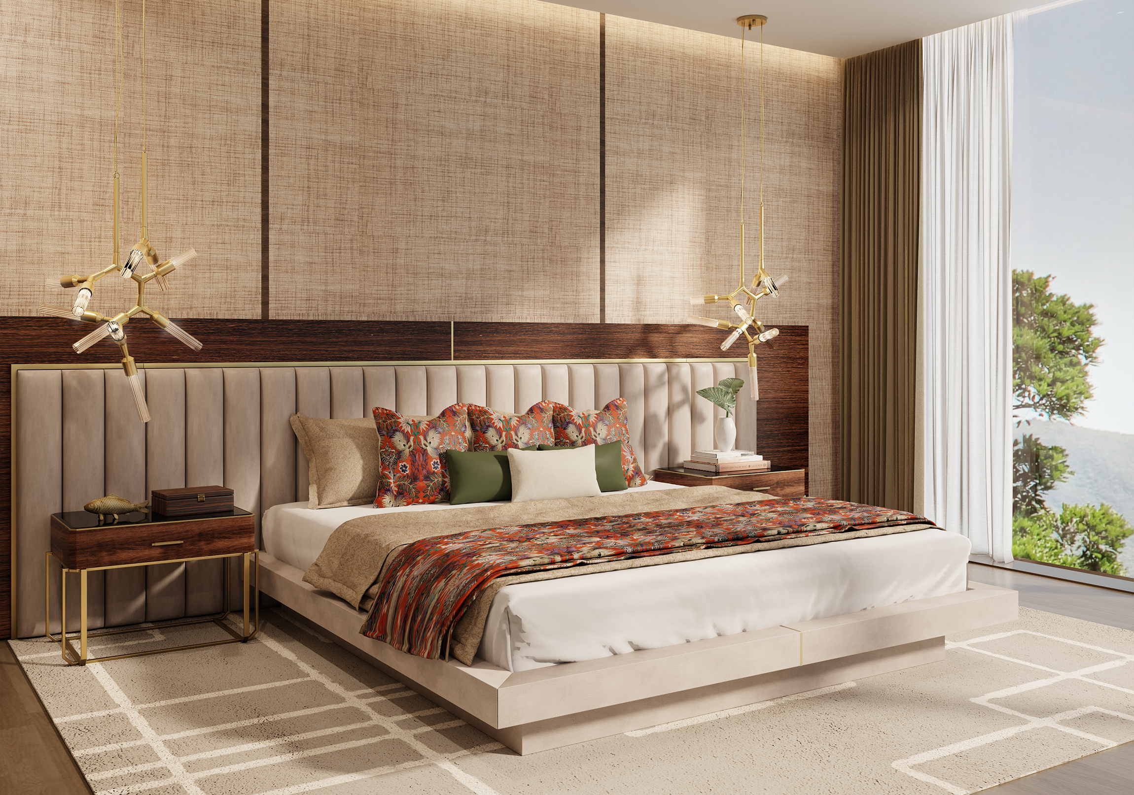 Modern Rugs To Create a Striking Bedroom Design