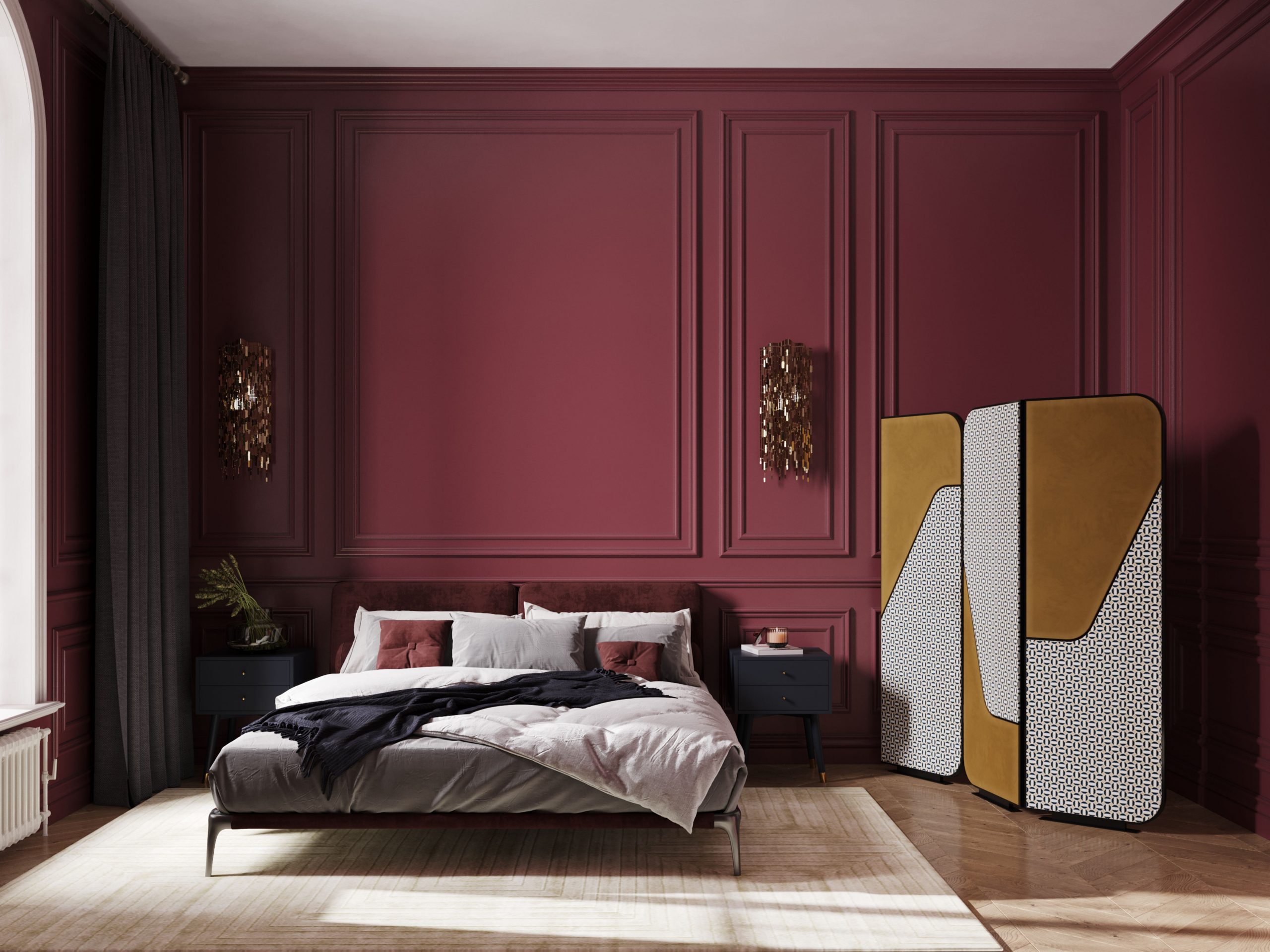 Modern Rugs To Create a Striking Bedroom Design