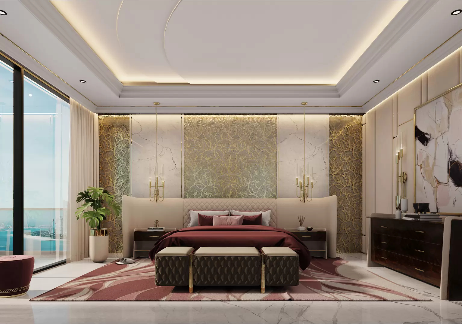 Modern Rugs To Create a Striking Bedroom Design