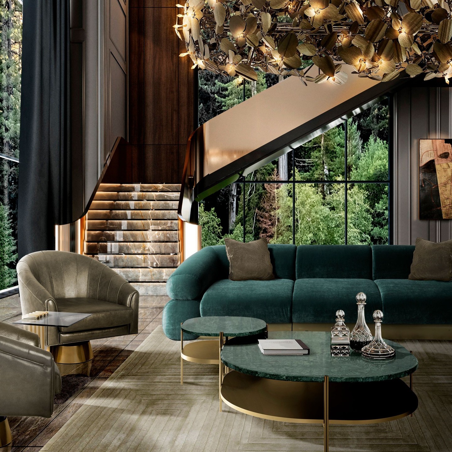Luxurious Contemporary Design Ideas With Stylish Rugs