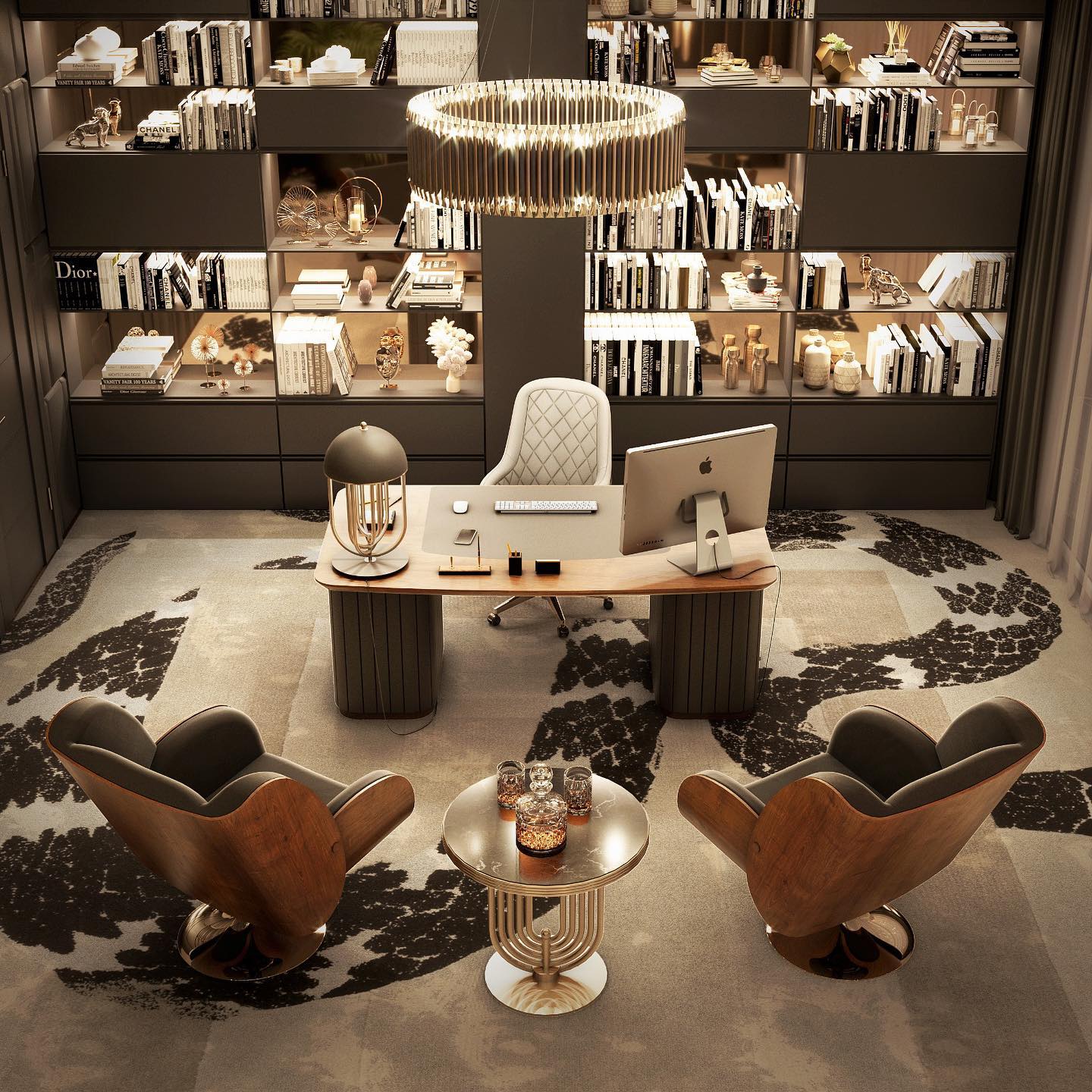 Luxurious office design - Luxurious Contemporary Design Ideas With Stylish Rugs