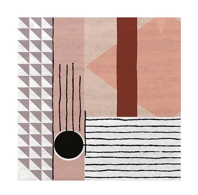 Simba Square Rug . Barbie-Inspired Interiors With Contemporary Rugs