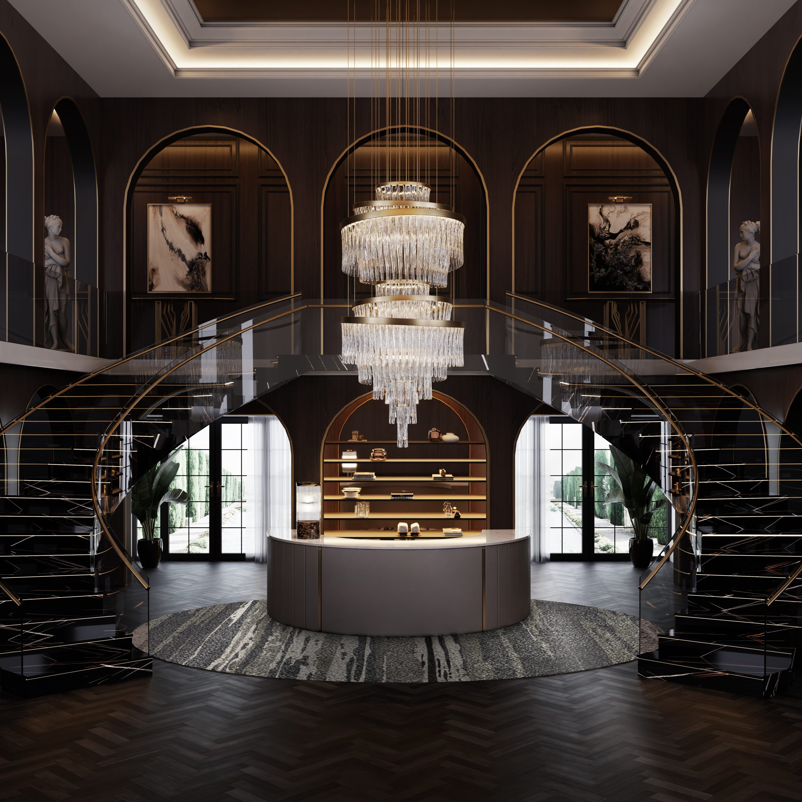 50 Luxury Entryways To Create a Striking Interior Decor