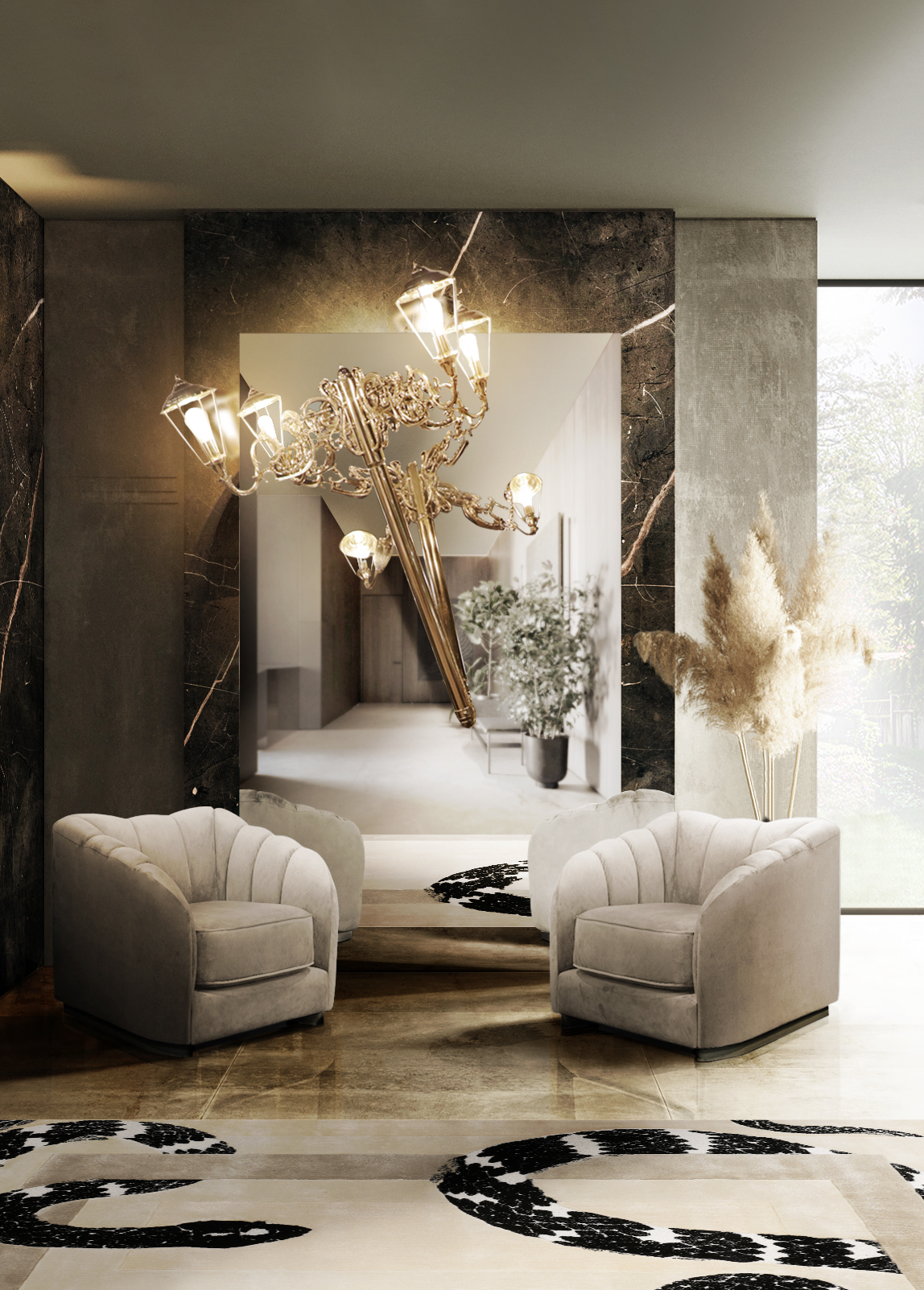 50 Luxury Entryways To Create a Striking Interior Decor