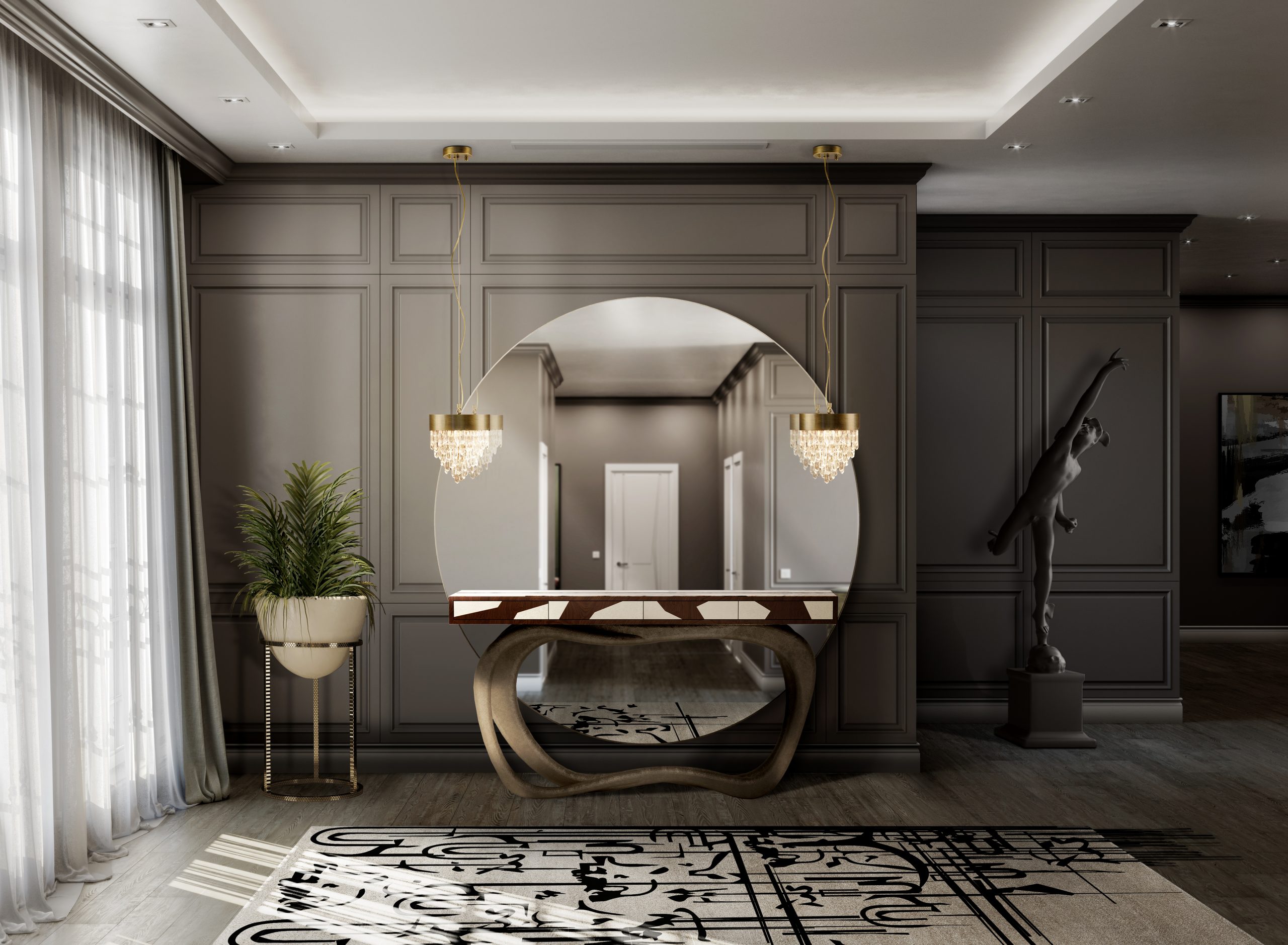 50 Luxury Entryways To Create a Striking Interior Decor