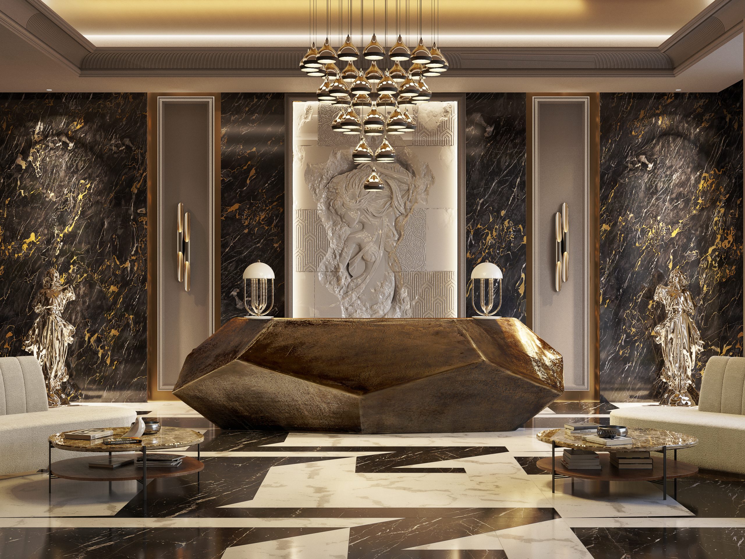 50 Luxury Entryways To Create a Striking Interior Decor