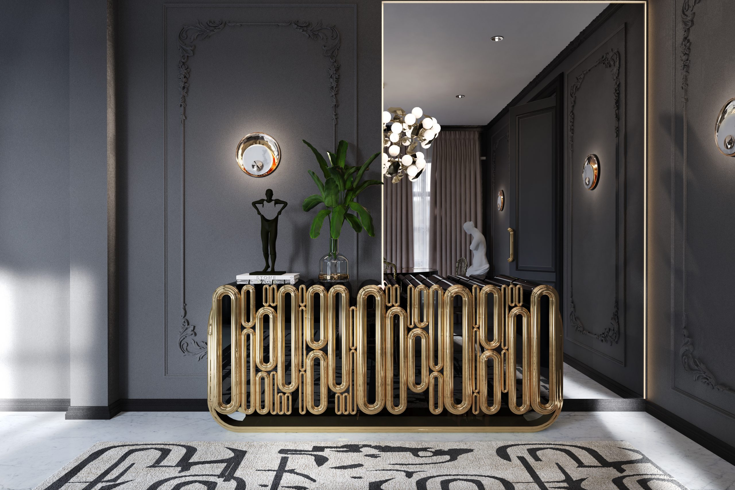 50 Luxury Entryways To Create a Striking Interior Decor