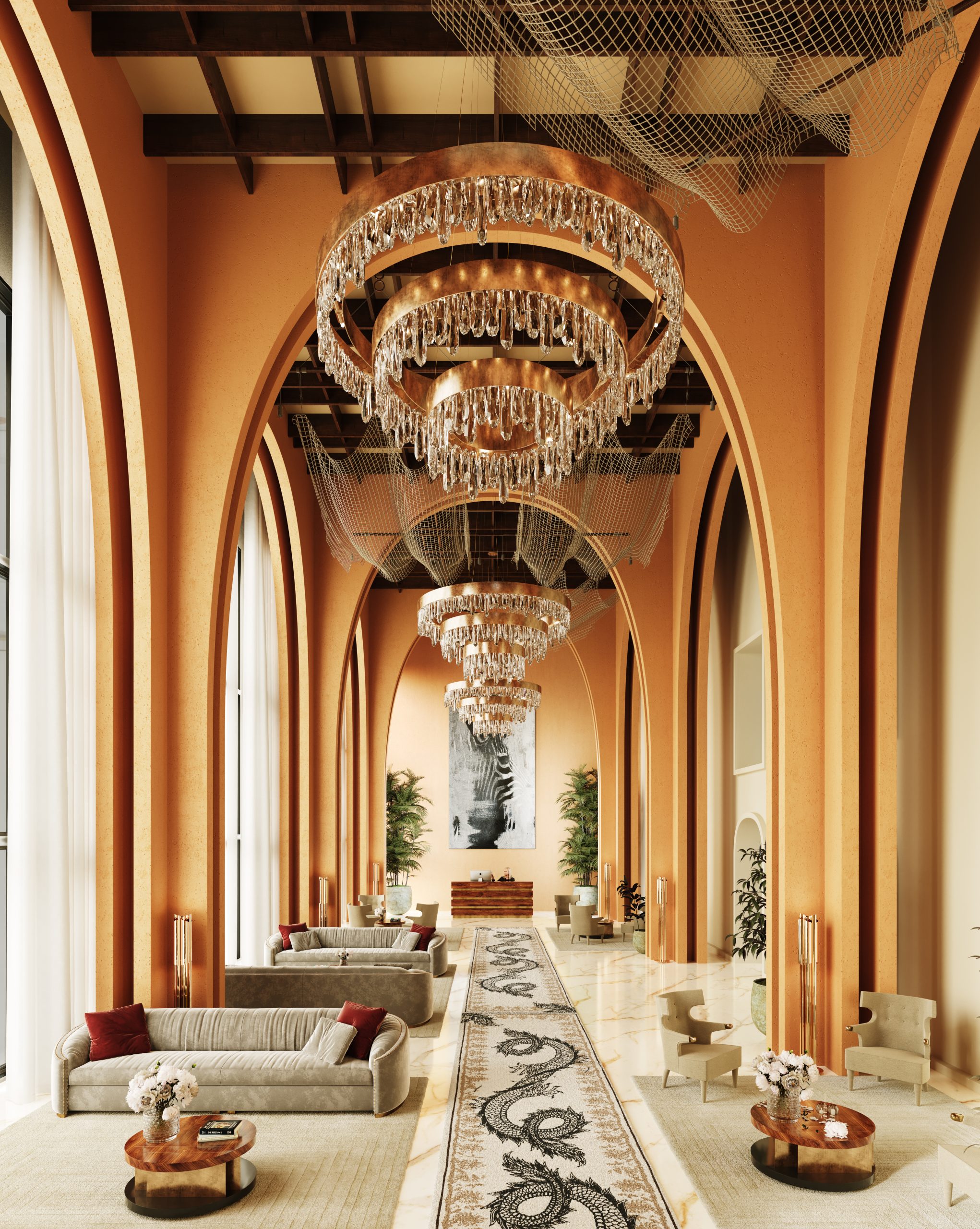 The Charm of Luxurious Hotel Lobbies With Rug'Society and BRABBU