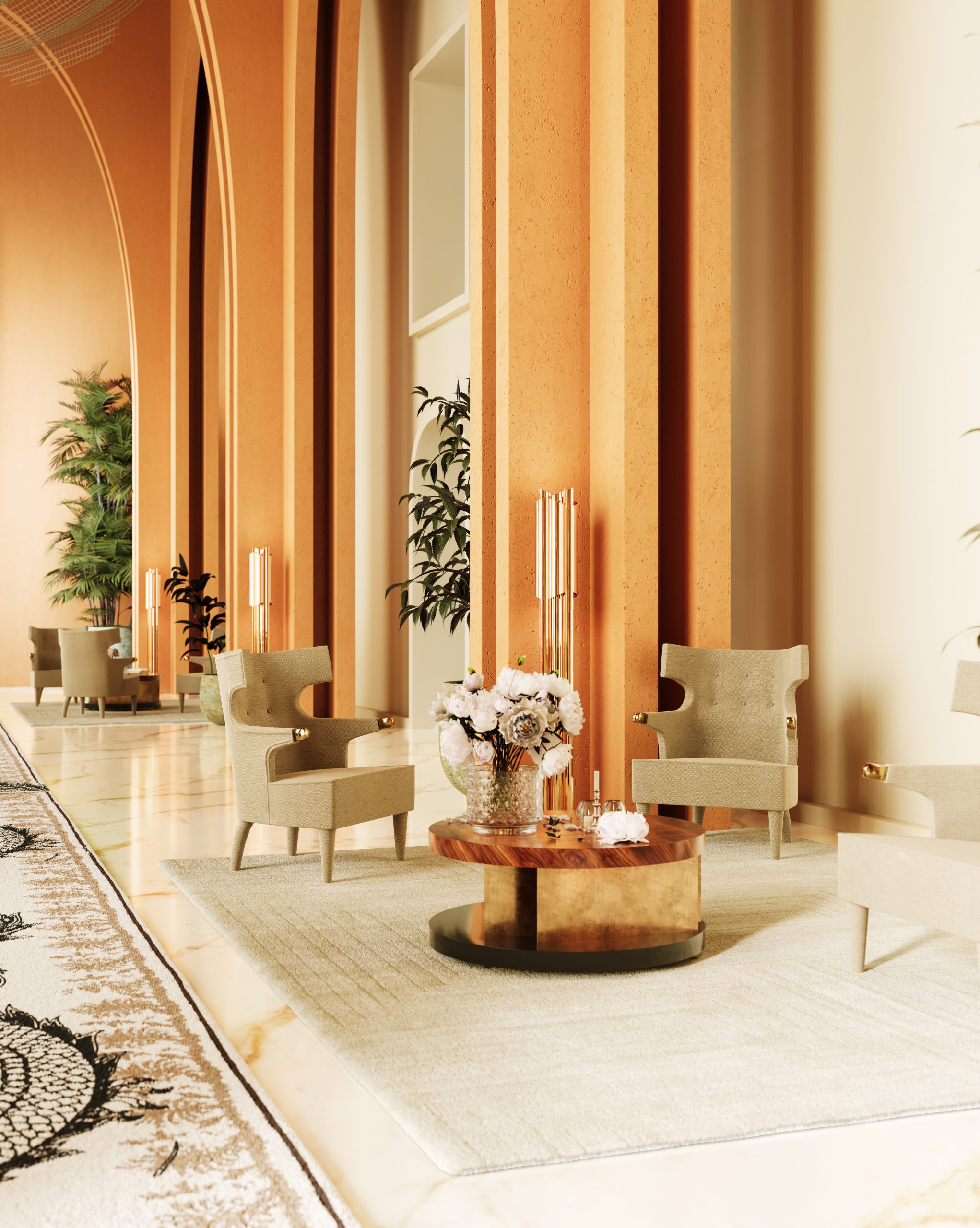 The Charm of Luxurious Hotel Lobbies With Rug'Society and BRABBU