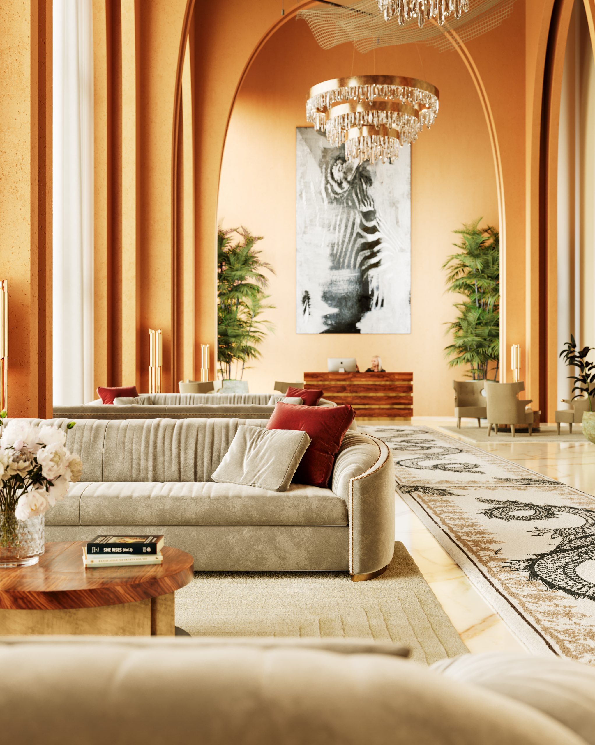 The Charm of Luxurious Hotel Lobbies With Rug'Society and BRABBU