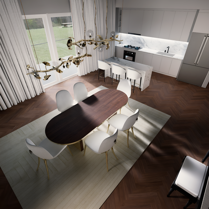 Open Space Design Ideas - Interconnection and Refined Elegance