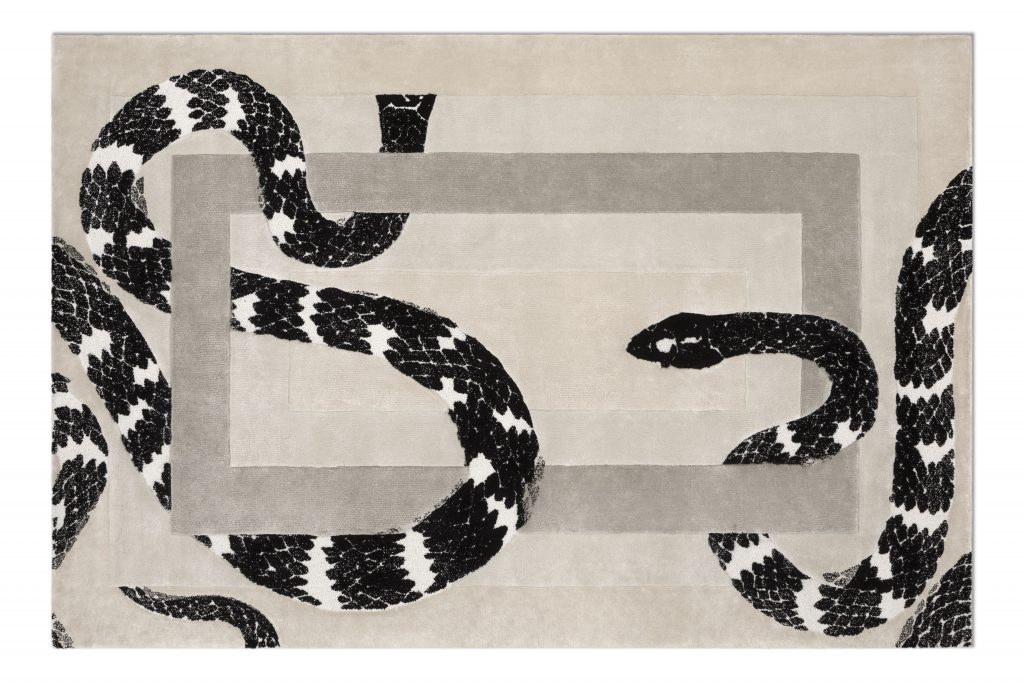 Imperial Snake Rug - Discover Timeless Elegance With Exclusive Library and Office Design Ideas