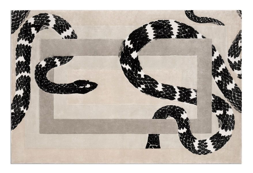 Imperial Snake Rug - How to Create a Charming and Luxurious Bedroom Design With Unique Rugs