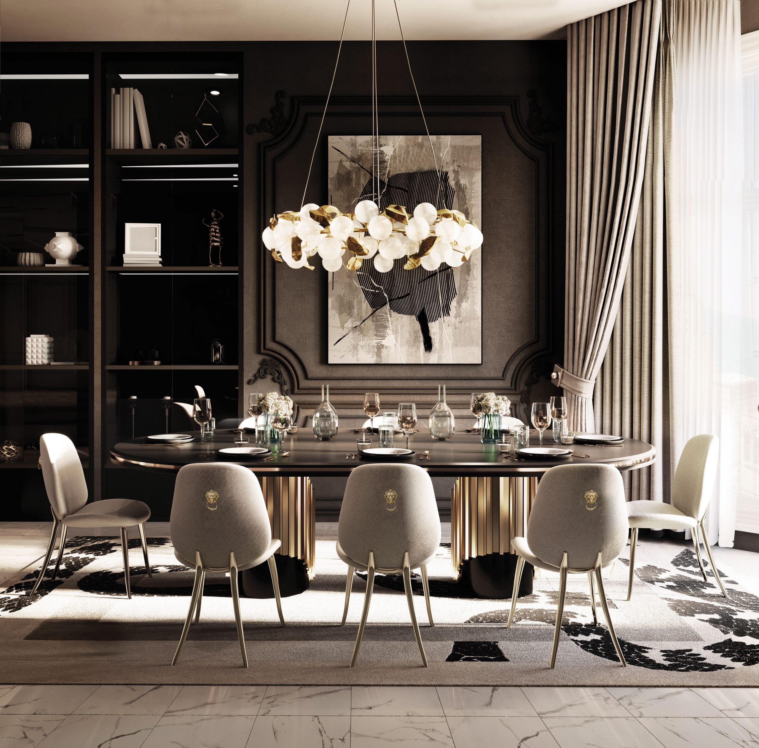 Savoring Style: Exclusive Dining Room Ideas in a Haven of Luxury Rugs