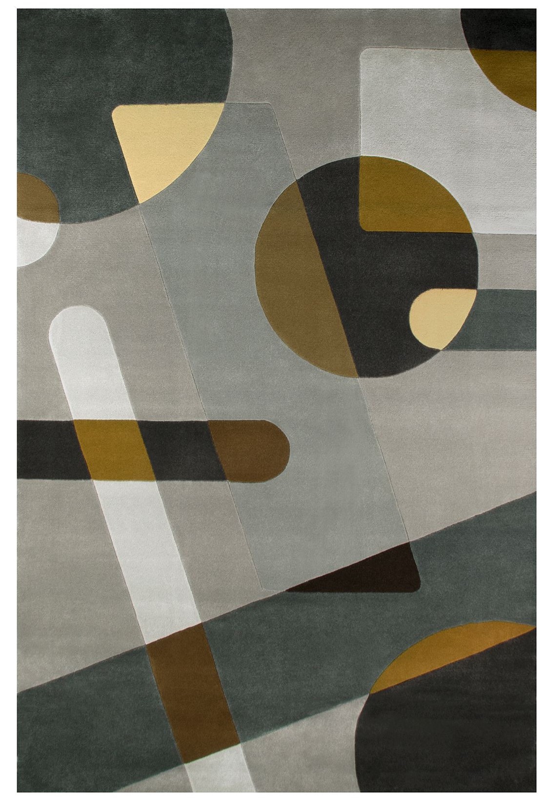 The JOH rug, a bestseller from the Geometric Collection. Its graphic design combines light and shadows with varying perspectives of relief colors, accented by wood brown shades. This colorful rug is the perfect Mid-Century piece. Wall rugs