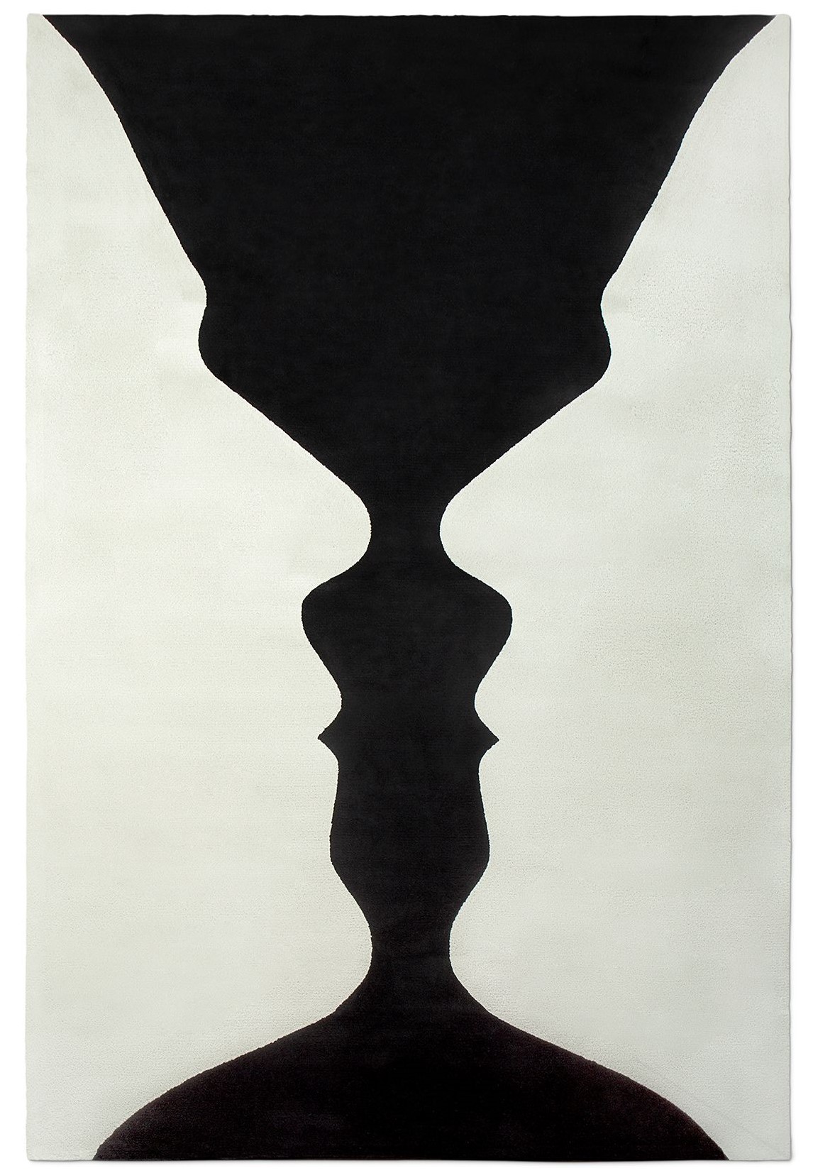 The VASE rug, a bestseller from the Classic Collection. Its simple design and neutral colors make it a desired tapestry, handcrafted with Natural Wool and Botanical Silk using three different techniques: Hand-tufting, Overtufting, and Carving. Wall rugs