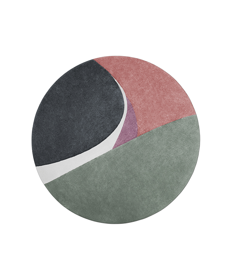 Foil Round Rug by Rug'Society