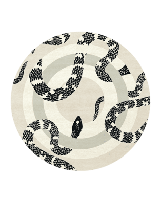 Imperial Snake Round Rug by Rug'Society