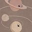 Details Solar System Round Rug by Rug'Society