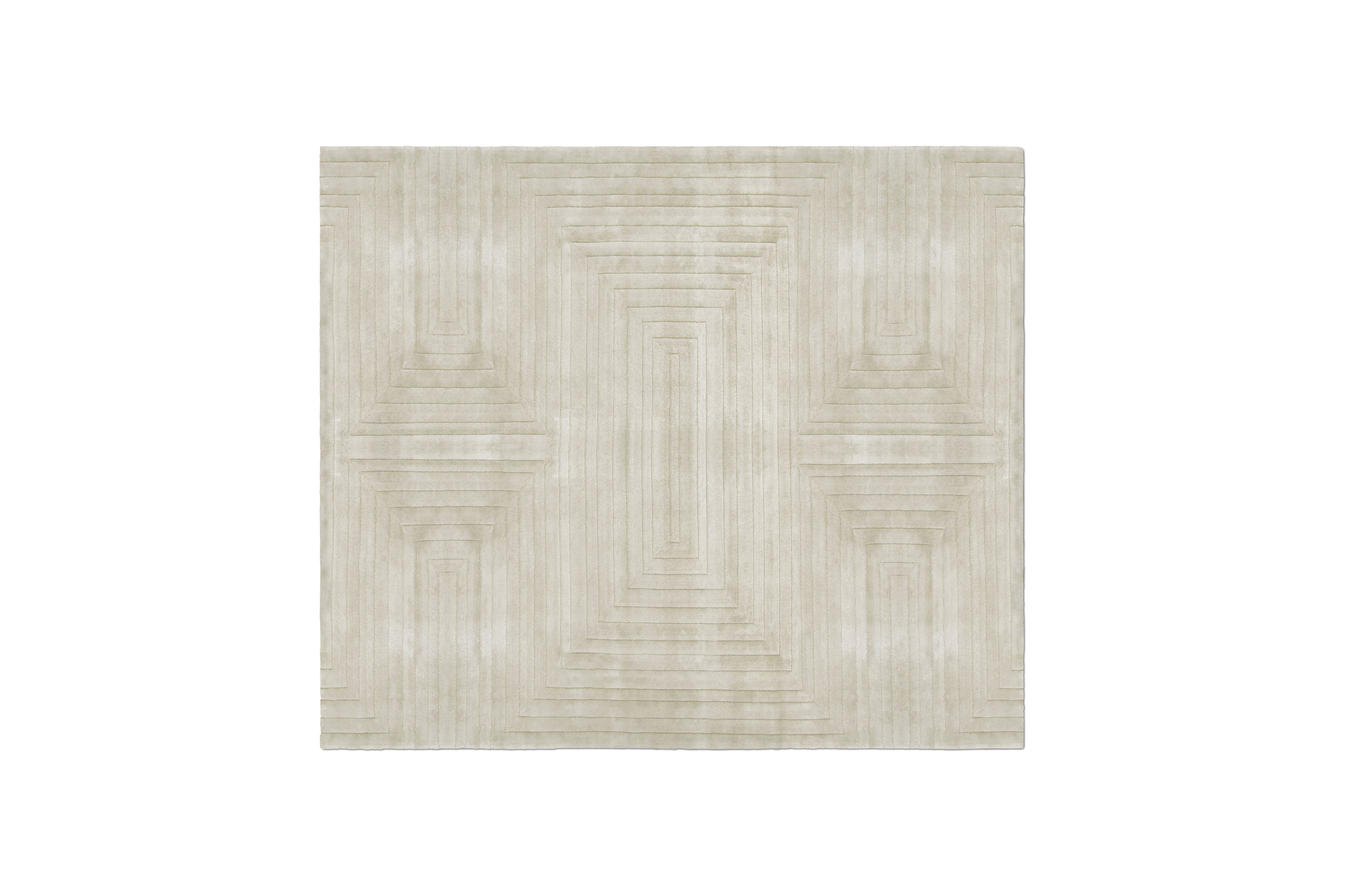 White Garden Rug by Rug'Society