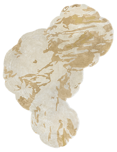 FORTUNA Handmade Rug With Botanical Silk by Rug'Society