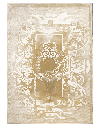 SISTINE Handmade Rug with Botanical Silk by Rug'Society
