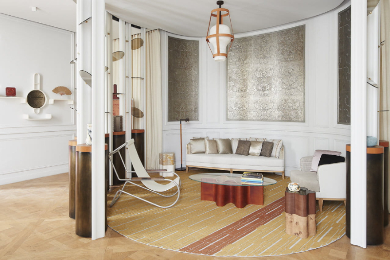 Elliott Barnes living room in AD intérieur Paris