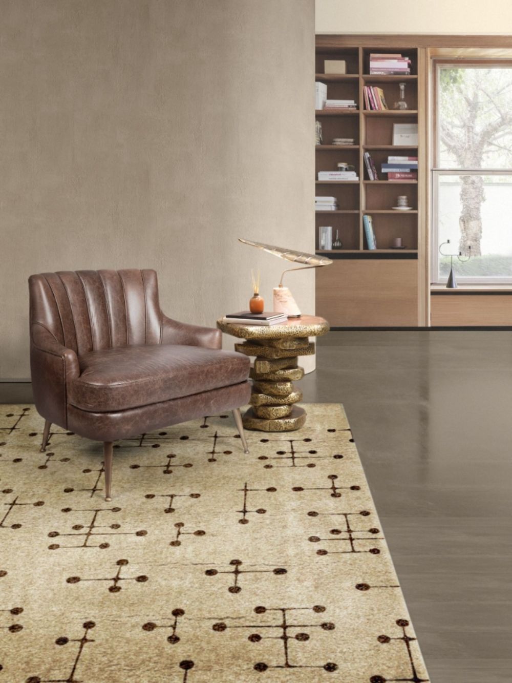 Unique Modern Mid-Century Rug Design Inspiration