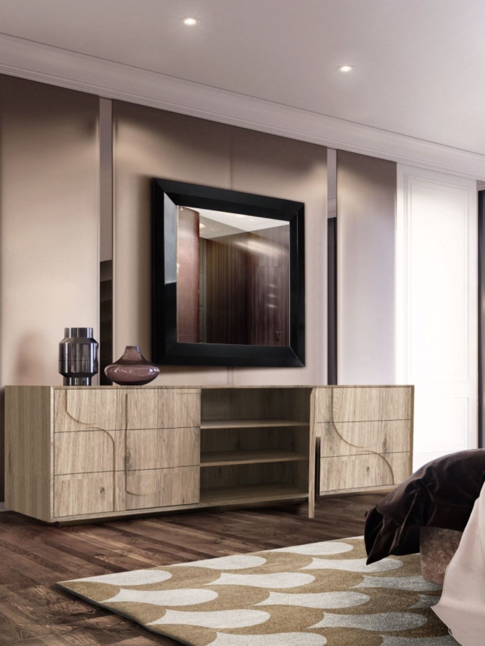 Unique rug ideas for your bedroom and Closet modern bedrrom with adler rug