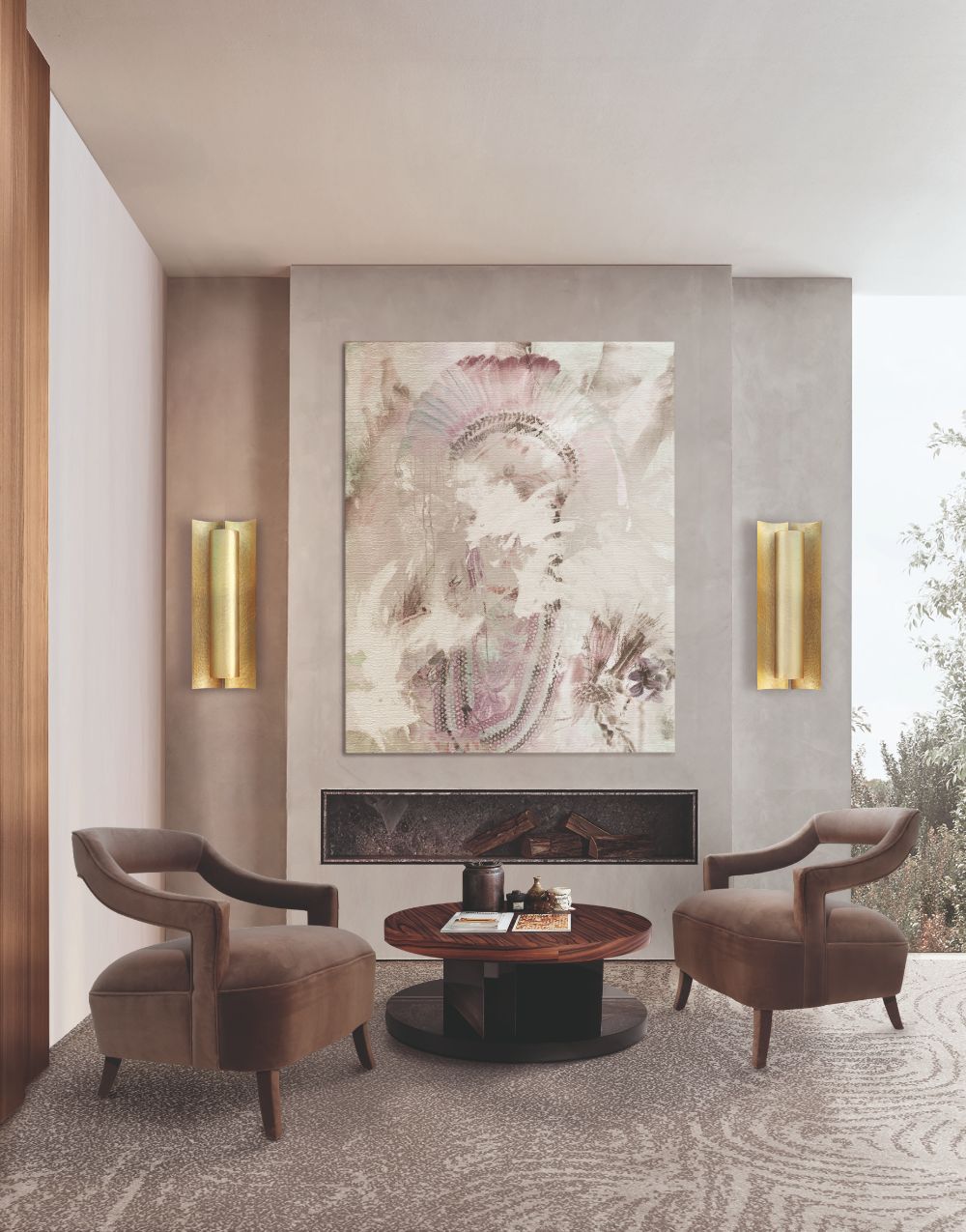 Astonishing Luxurious Rugs For A Stylish Interior, modern living room with gray patterned area rug,