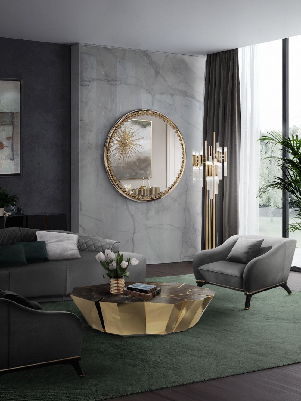 20 Contemporary Rug Designs That Will Showcase Your Personality modern  contemporary living room with gray area rug