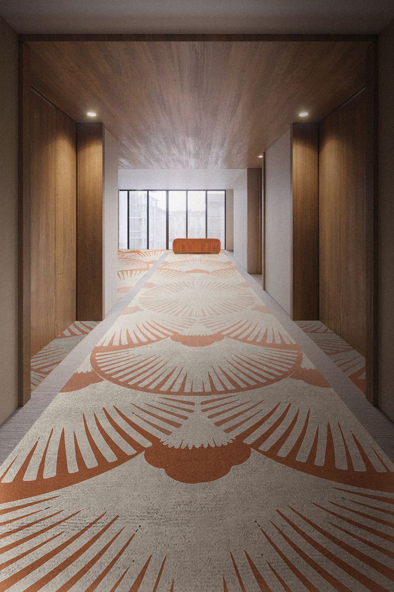 best lounge rugs: modern hallway wih runner rug