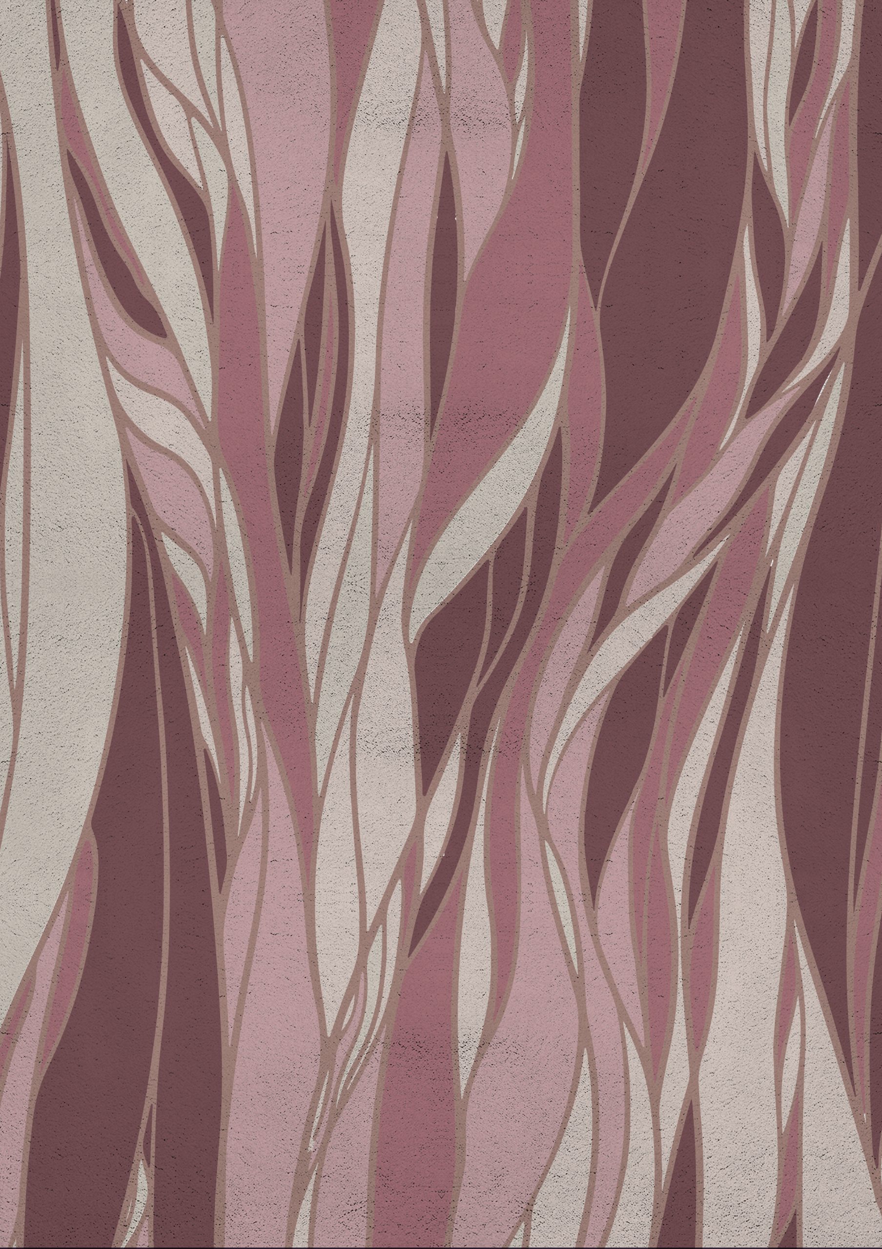 Modern Rug Inspiration: area rug with pink tones and fluid movements to create an artistic rug